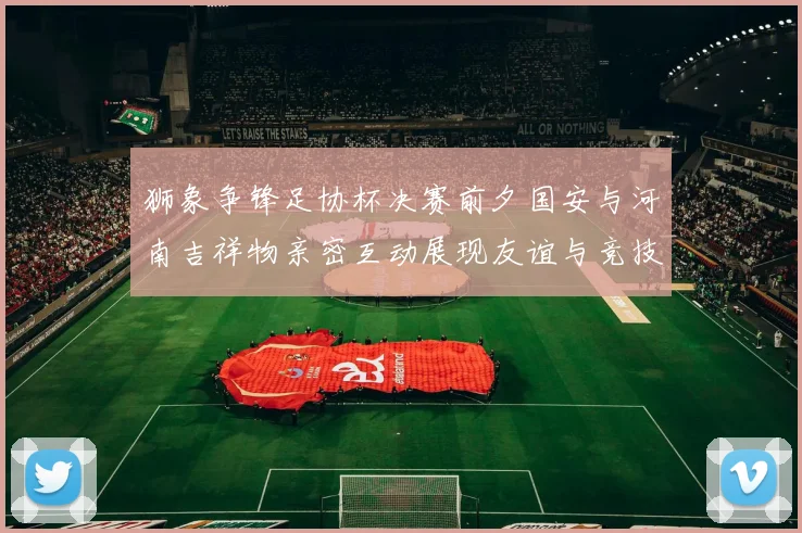 狮象争锋足协杯决赛前夕国安与河南吉祥物亲密互动展现友谊与竞技精神